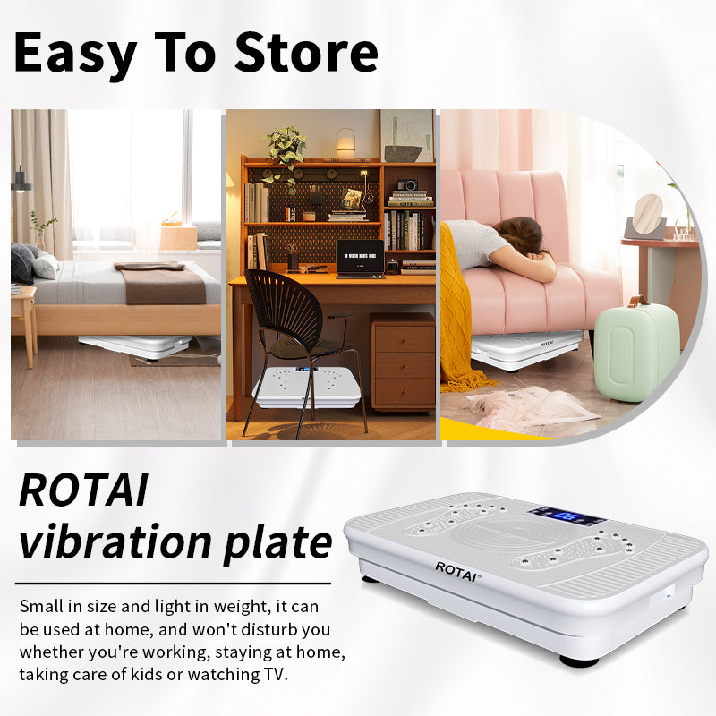 ROTAI Shake Plate Vibration Exercise Machine – Lymphatic Support, Whole Body Workouts for Women & Men, 400 lbs Capacity