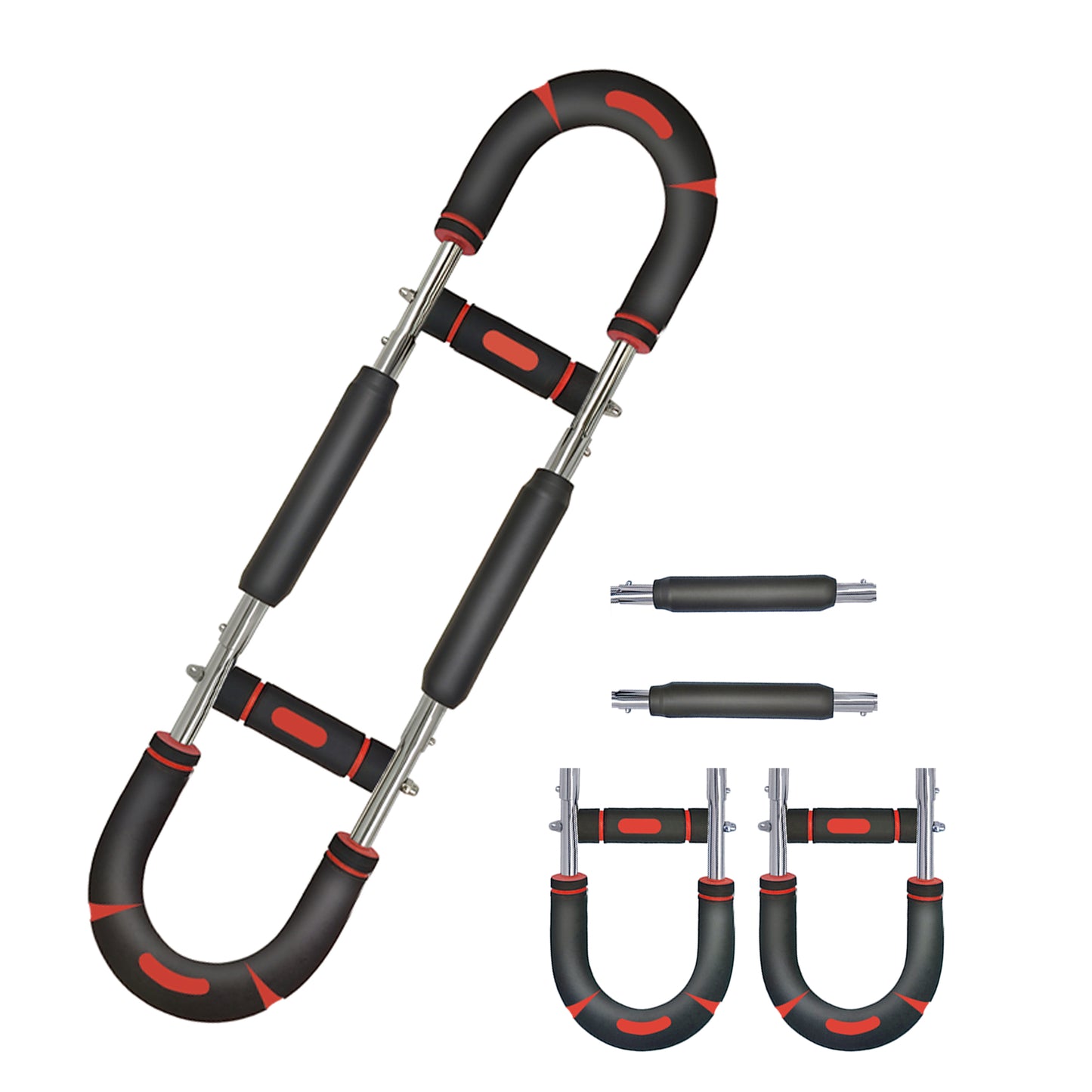 ROTAI 2025 Pro Arm Trainer for Men, Chest Workout Equipment, Twister Arm Trainer, Portable Detachable 3 Resistance Levels Compact Arm Workout Equipment for Home & Gym(Red)
