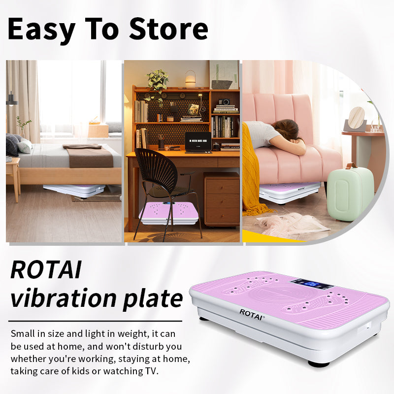 ROTAI Shake Plate Vibration Exercise Machine – Lymphatic Support, Whole Body Workouts for Women & Men, 400 lbs Capacity