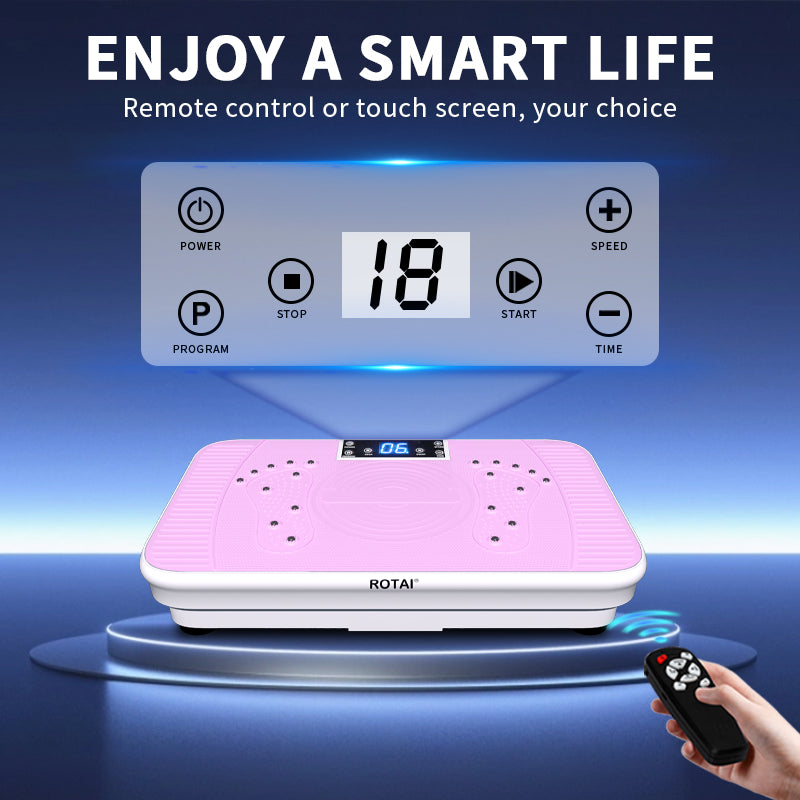 ROTAI Shake Plate Vibration Exercise Machine – Lymphatic Support, Whole Body Workouts for Women & Men, 400 lbs Capacity